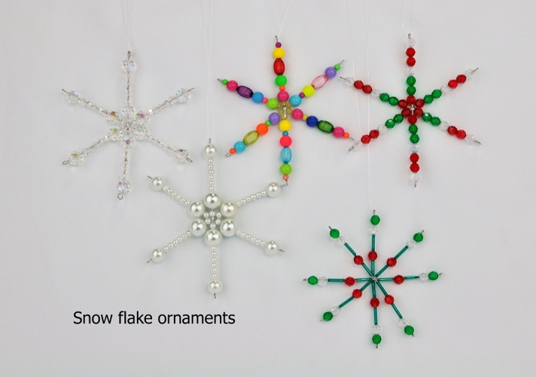 snow flake ornaments